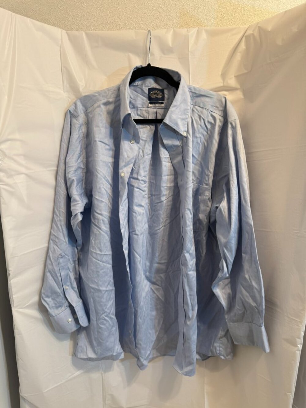 Eagle Shirtmakers Regular Fit Non-Iron Dress Shirt - Light Blue - Size L (16 32/